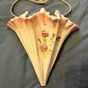 Vintage Flowered Umbrella Wall Pocket